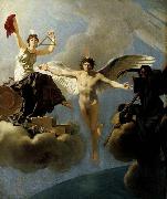 Baron Jean-Baptiste Regnault The Genius of France between Liberty and Death painting